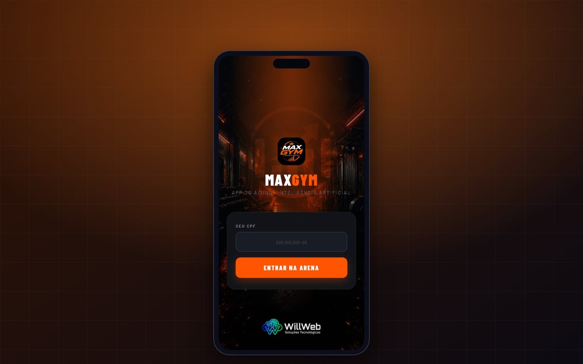 App do aluno da MaxGym